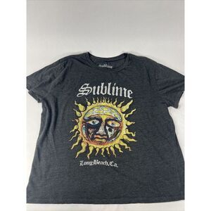 Sublime Long Beach California Gray Short Sleeve T-Shirt‎ Men's XL